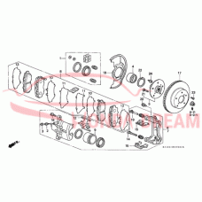 Clip, Front Abutment (45237-SP0-003) - 3