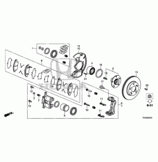 Clip, Front Abutment (45237-TF2-G01)