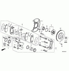 Clip, Front Abutment (45237-TX4-A03)