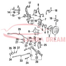 Диск гальмівний передній (45251-S0A-000) - 3