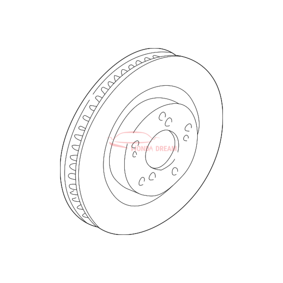 Диск гальмівний передній (45251-S2A-000) - 1