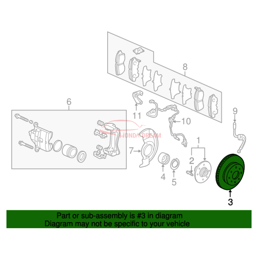 Disk, Front Brake (45251-S84-A01) - 2