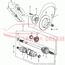 Disk, Front Brake (45251-SA0-010) - 3