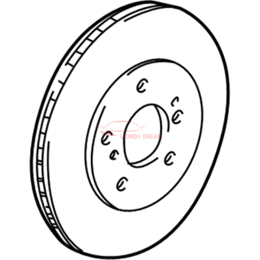 Диск гальмівний передній (45251-SL0-J00) - 1