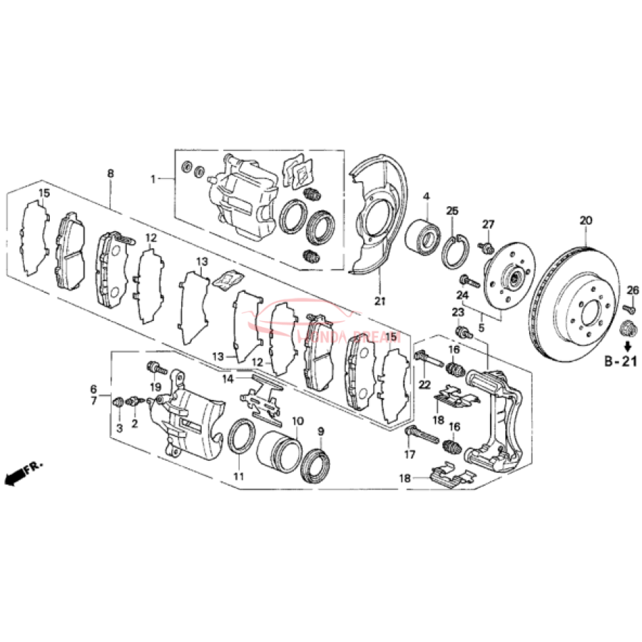 Disk, Front Brake (45251-SS0-A00) - 2