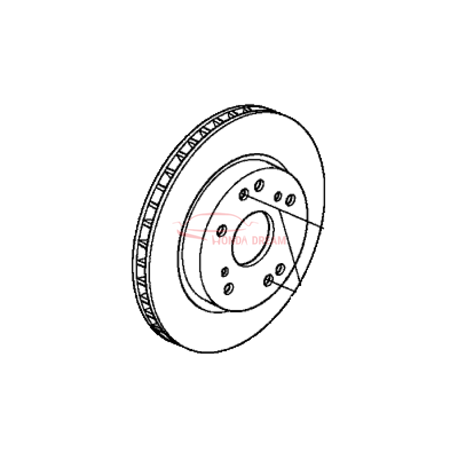 Disk, Front Brake (45251-SXS-A00) - 3