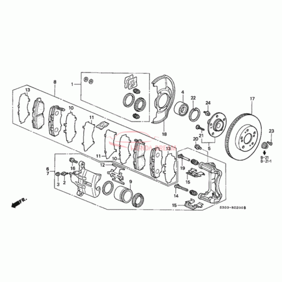 Disk, Front Brake (45251-SZ3-000) - 1