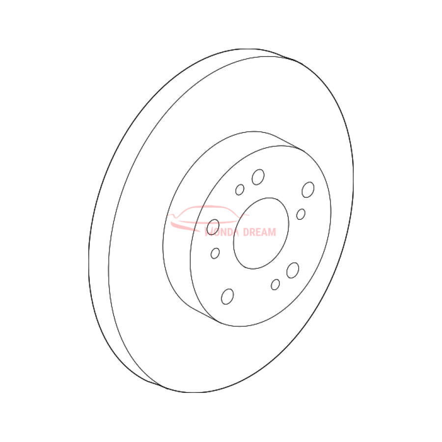 Disk, Front Brake (45251-T0H-A01) - 1