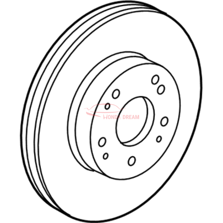 Диск гальмівний передній (45251-T7W-A01) - 1