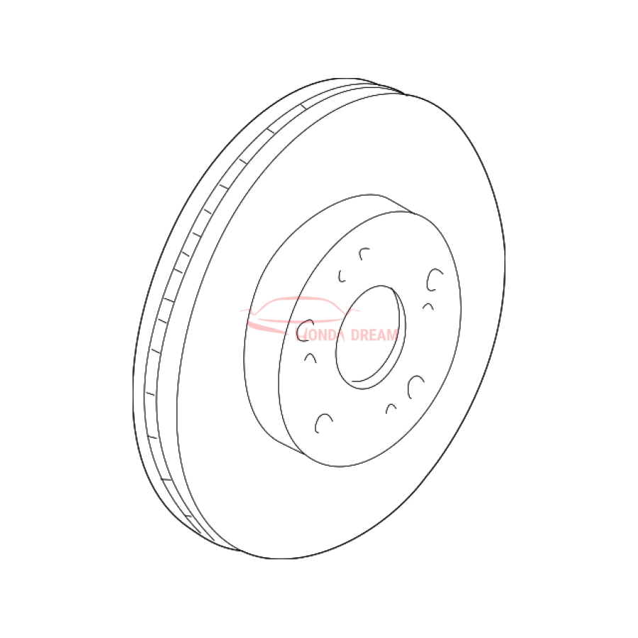 Disk, Front Brake (45251-TA5-A00) - 1