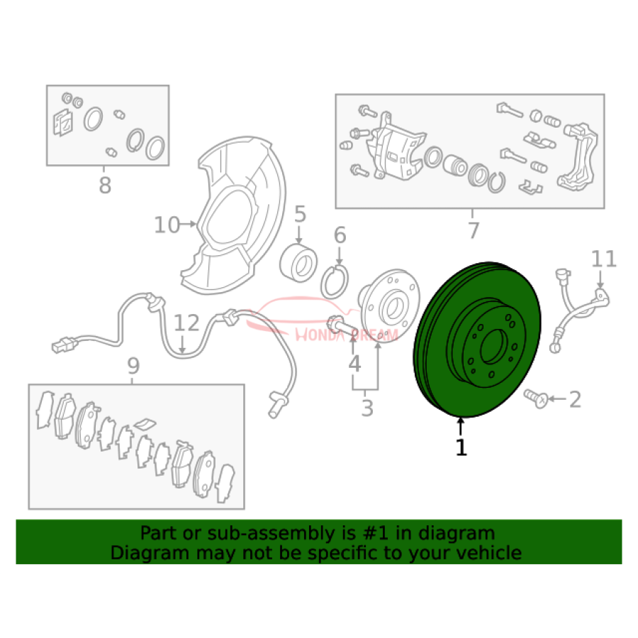 Disk, Front Brake (45251-TBA-A01) - 2