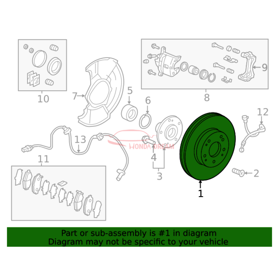 Disk, Front Brake (45251-TRT-J00) - 2