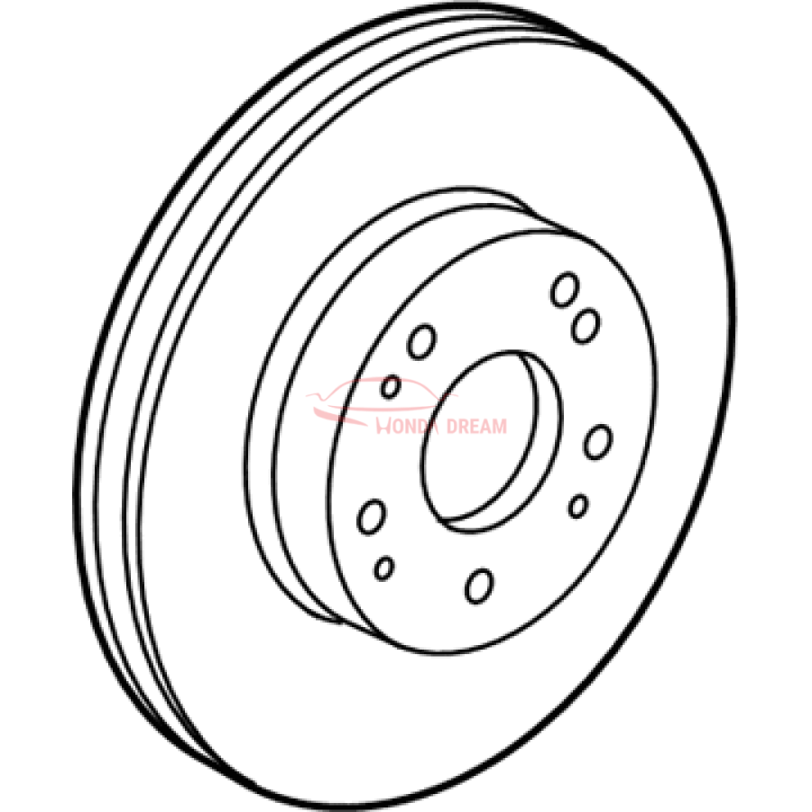 Disk, Front Brake (45251-TX4-A01) - 3