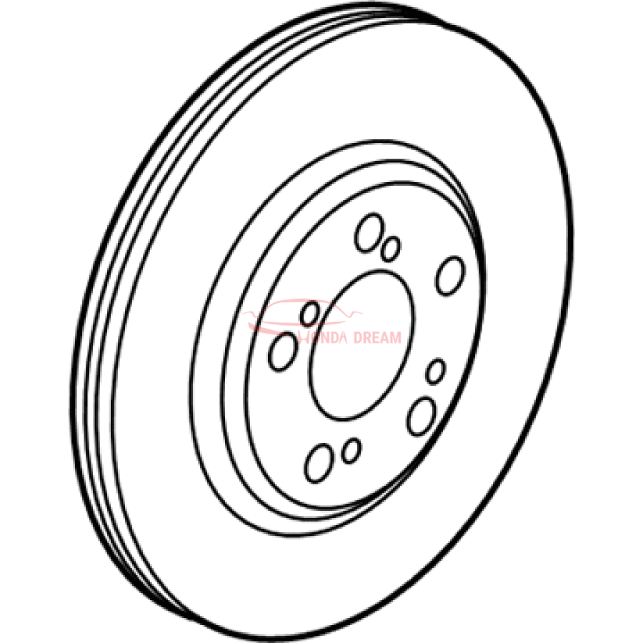 Disk, Front Brake (45251-TY2-A01) - 3