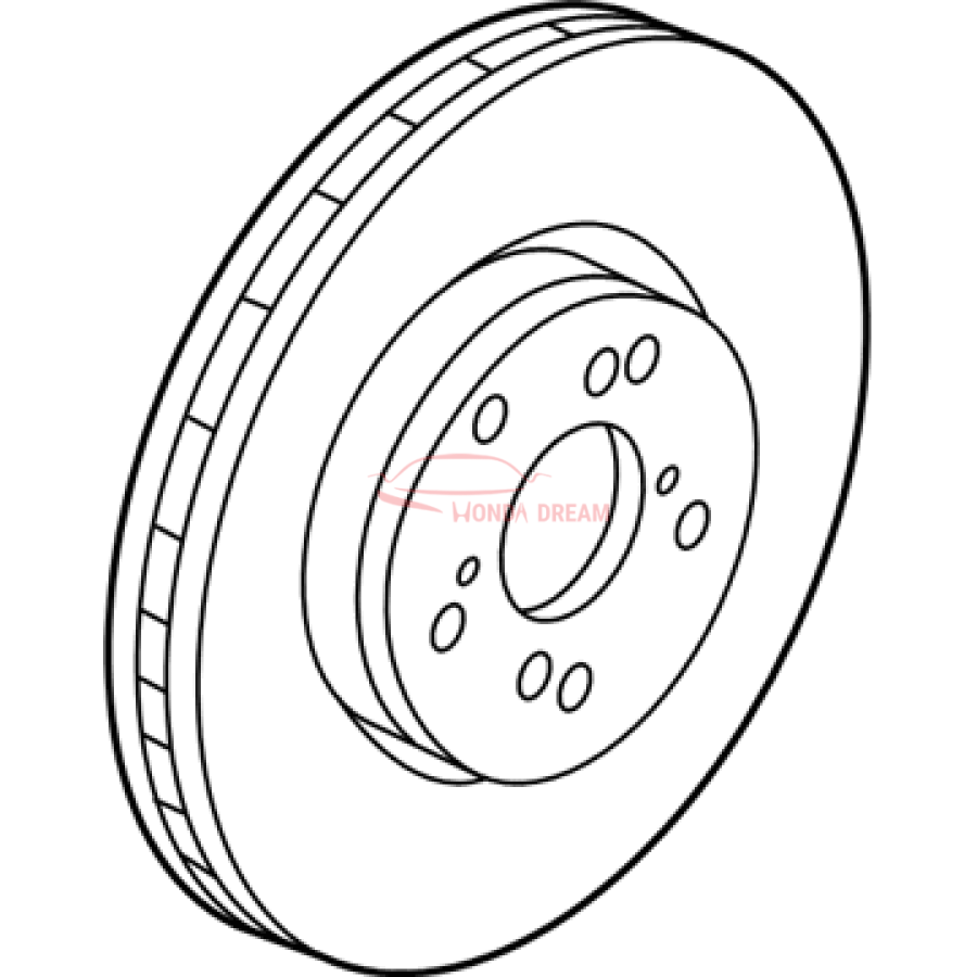 Disk, Front Brake (45251-TZ3-A00) - 3