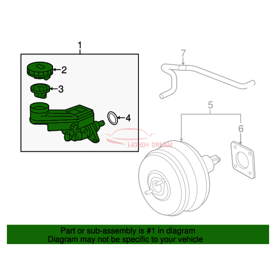 Master Cylinder Set (46101-TK8-A04) - 2