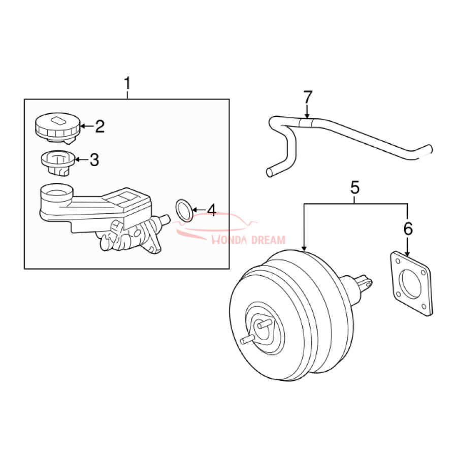 Master Cylinder Set (46101-TK8-A04) - 3