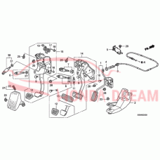 Pedal Assembly Brake (46600-S5A-G01) - 3