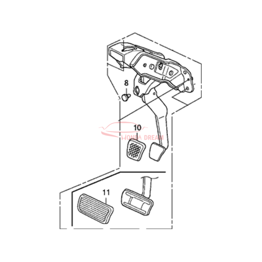 Pedal Assembly Brake (46600-SEA-G01) - 1