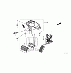 Pedal Assembly Brake (46600-T0A-A81)