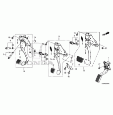 Pedal Assembly Brake (46600-T2A-A81)