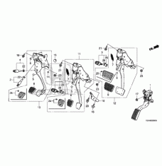 Pedal Assembly Brake (46600-T2A-A91)