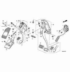 Pedal Assembly Brake (46600-TF0-G01)