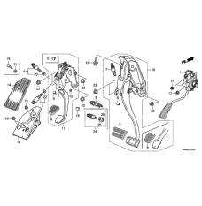 Pedal Assembly Brake (46600-TF0-G81)