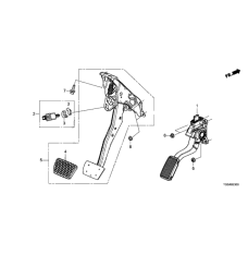 Pedal Assembly Brake (46600-TG7-R82)