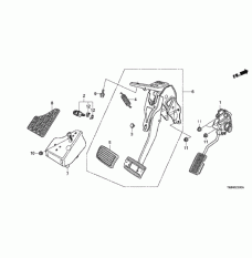 Pedal Assembly Brake (46600-TK8-A71)