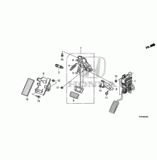 Pedal Assembly Brake (46600-TL0-G82)