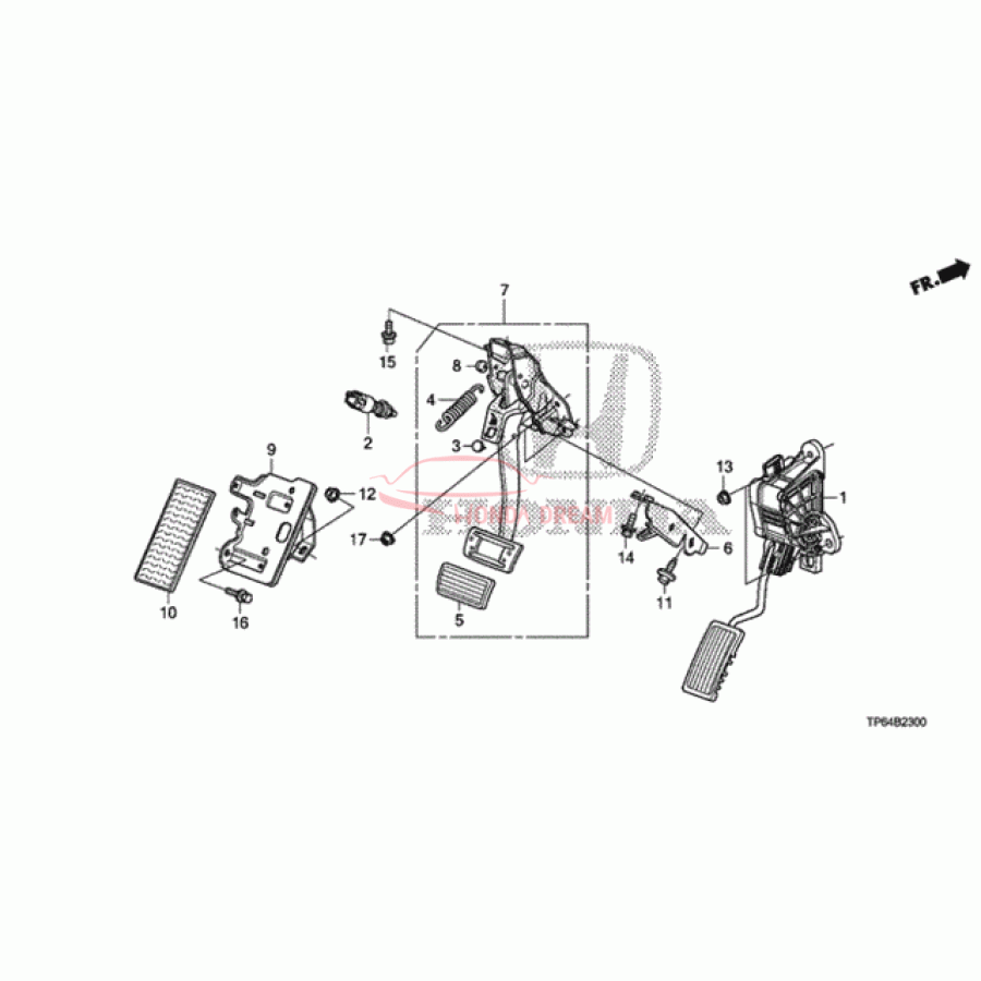 Pedal Assembly Brake (46600-TL0-G82) - 1