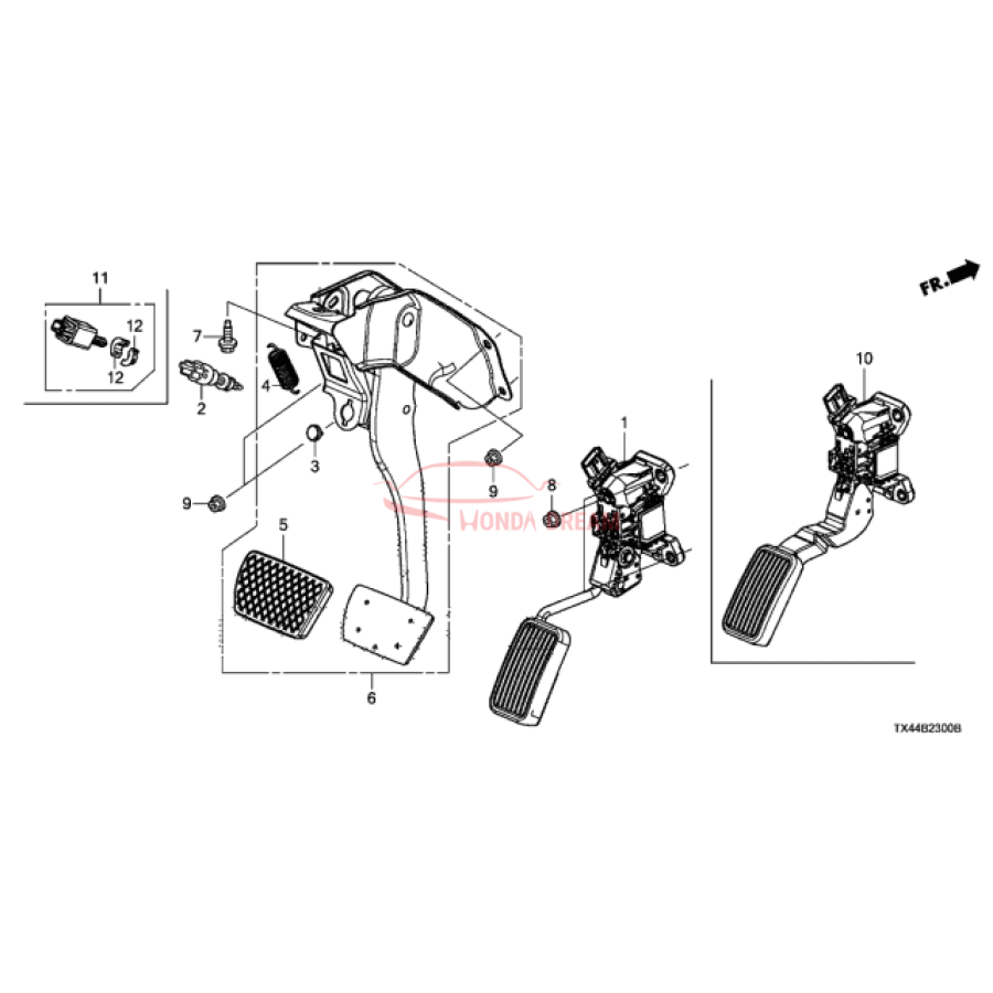 Pedal Assembly Brake (46600-TX4-A01) - 1