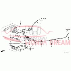 Трос стоянкового гальма правий (47510-SZT-G03) - 3