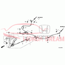 Трос стоянкового гальма правий (47510-T2F-A51) - 3