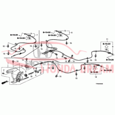 Трос стоянкового гальма правий (47510-TP6-A02) - 3