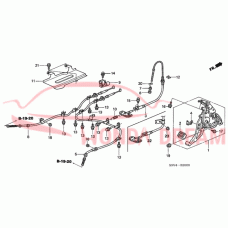 Трос стоянкового гальма правий (47520-S3V-A11) - 3