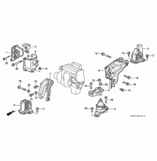 MTG ASSY,ENG RR(A (50810-S30-980)