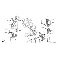 INS RUB ASSY,MTG (50810-S6M-003)