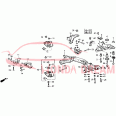 RUBBER,RR.ENGINE (50810-SB2-983) - 3