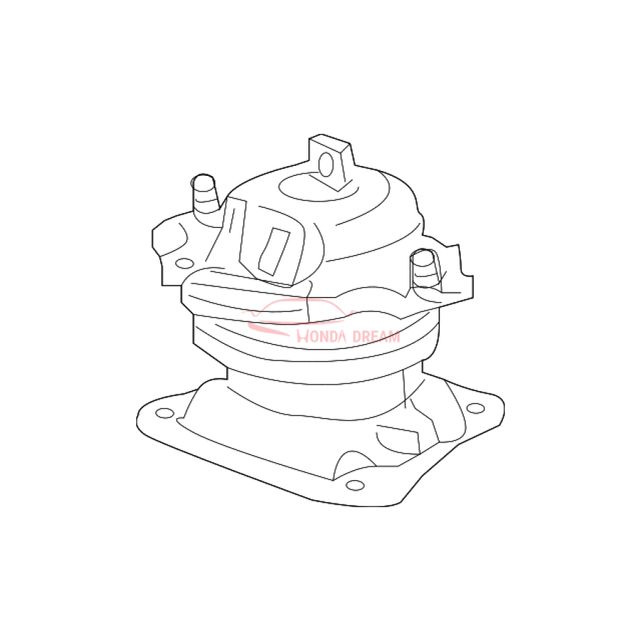 MTG RUB ASSY,ENG (50810-TA1-A01) - 1