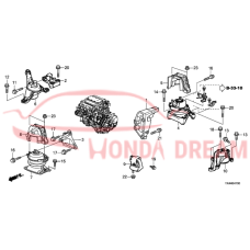 Опора двигуна задня (50810-TX4-A00) - 3