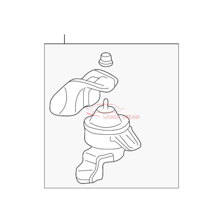 Mounting Engine Right (50820-S10-004) - 1