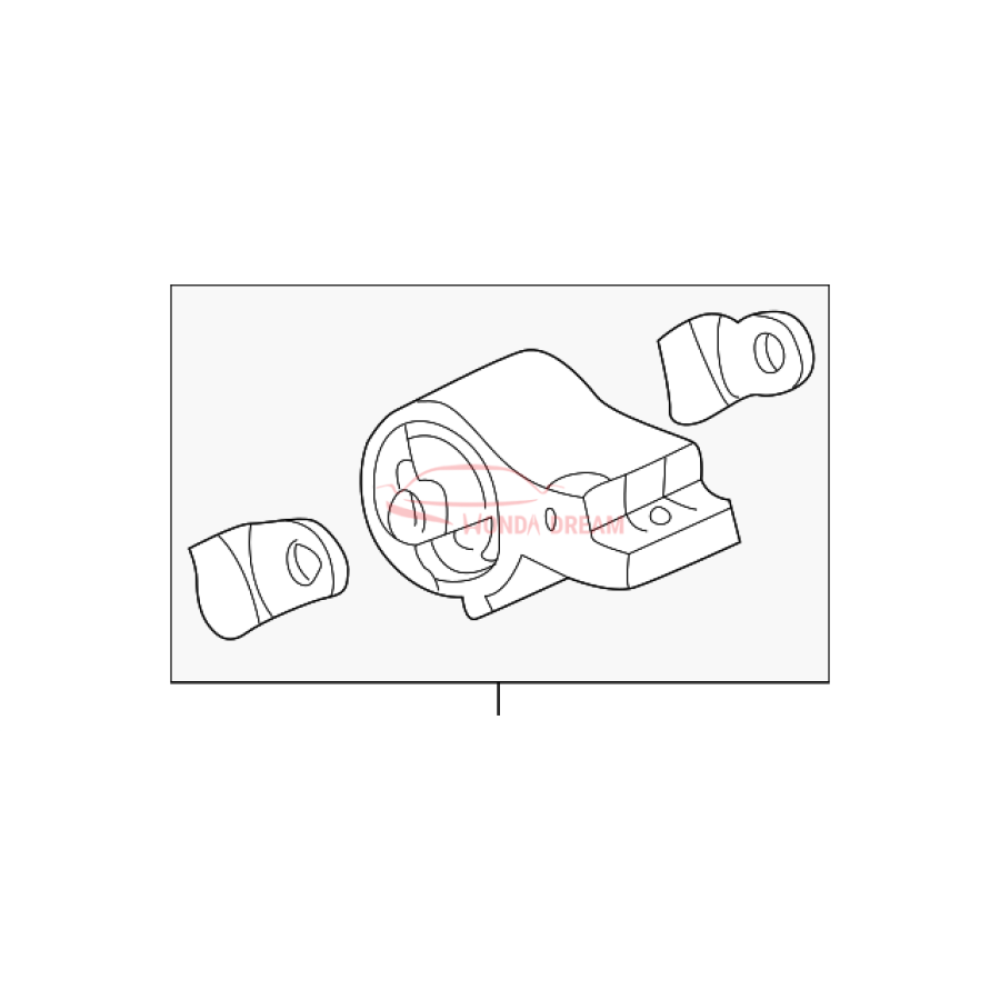 Mounting Engine Right (50820-S3Y-J01) - 1