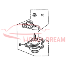 Mounting Engine Right (50820-S5A-A07) - 3