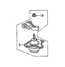 Mounting Engine Right (50820-S5A-A07)