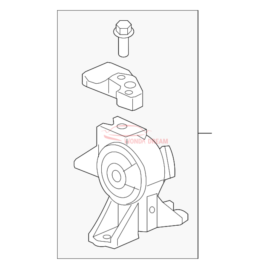 Mounting Engine Right (50820-SJC-A01) - 1