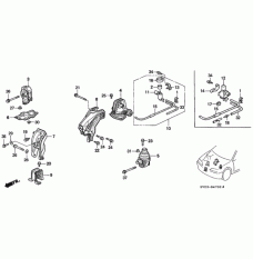 Mounting Engine Right (50820-SV4-J01)