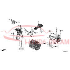 Mounting Engine Right (50820-TBC-A04) - 3