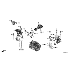 Mounting Engine Right (50820-TBC-A04)